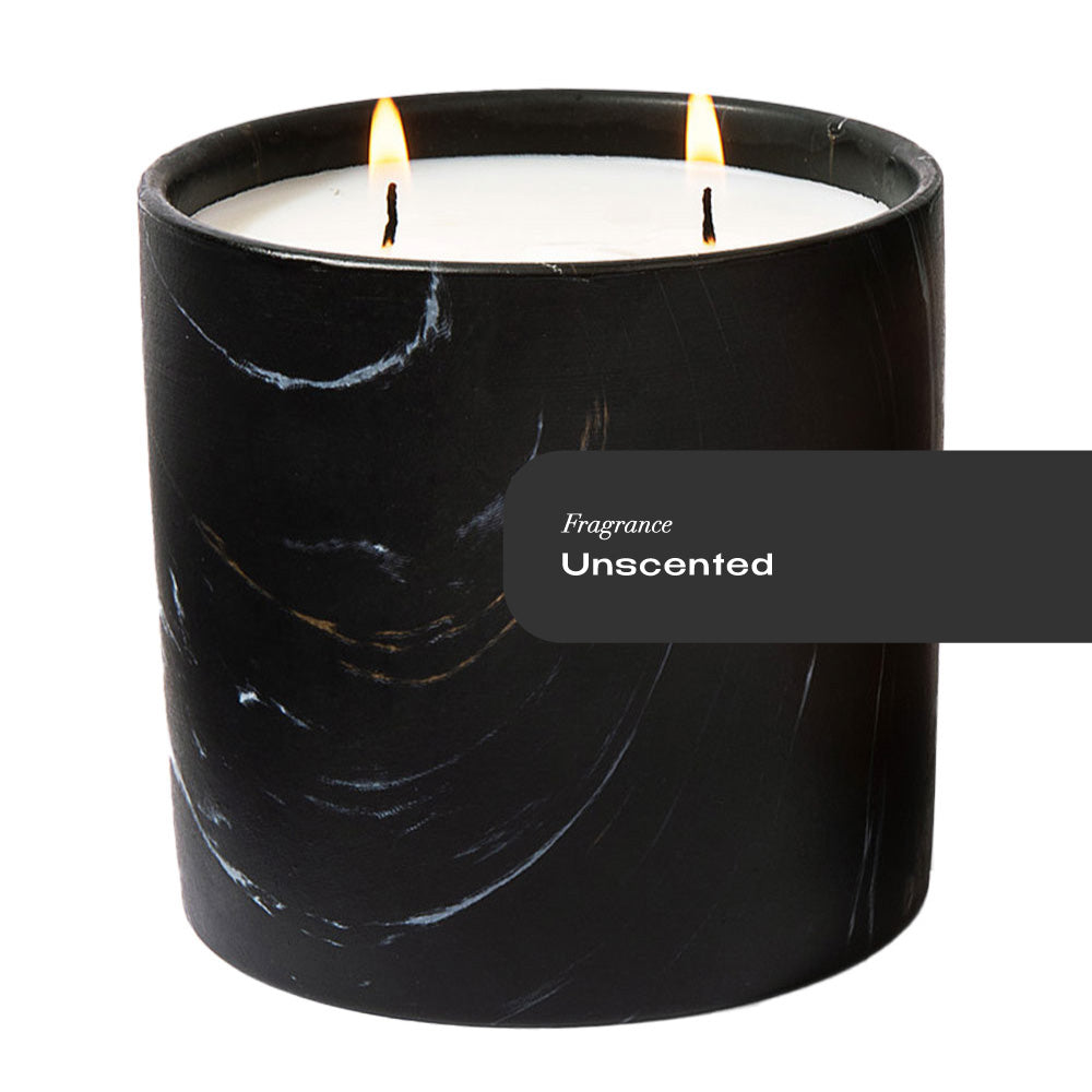 Unscented Black Marquina Candle 17oz