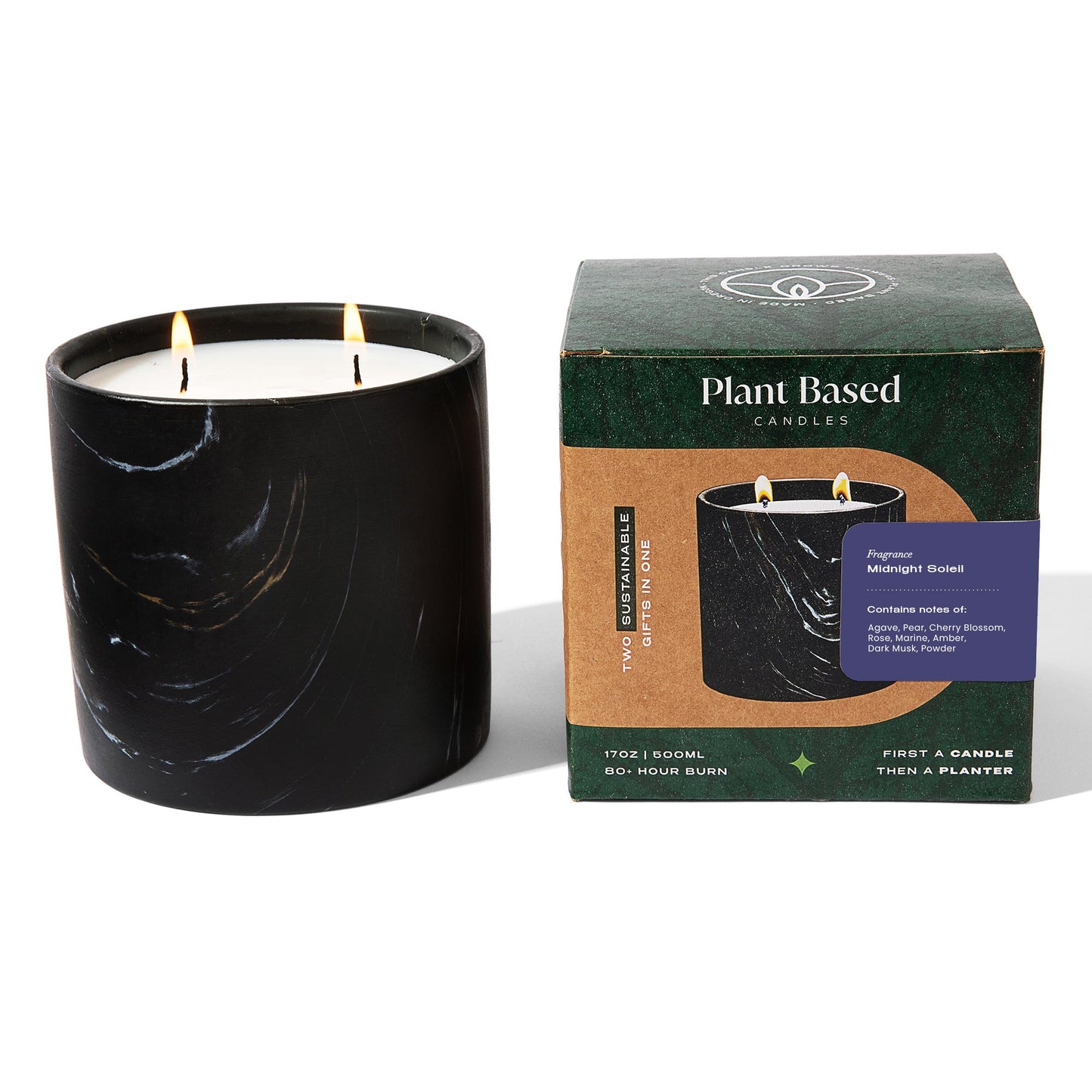 Midnight Soleil Black Marquina Candle 17oz