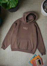SMILE HARD DEEP BROWN HOODIE
