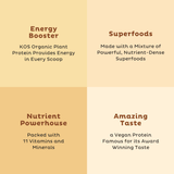 KOS Organic Plant Protein, Vanilla, 28 Servings by KOS.com