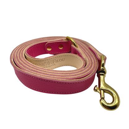 Plain Leather Dog Leashes