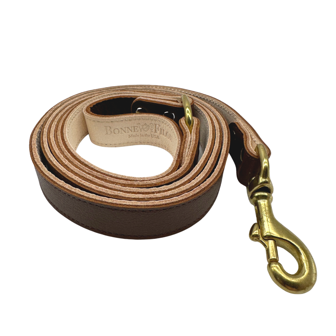 Plain Leather Dog Leashes