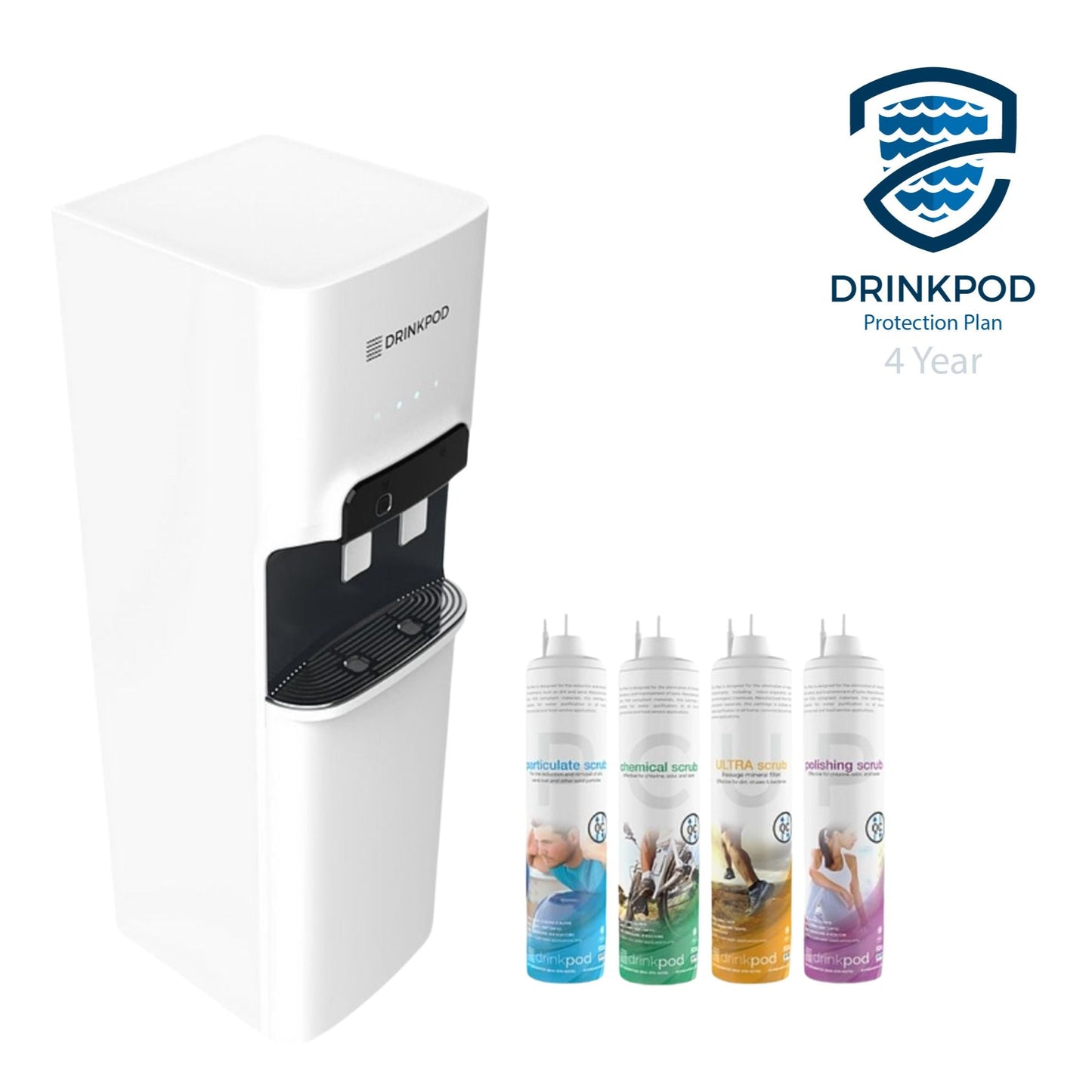 Drinkpod 5000 Pro Series - XL Large Capacity Bottleless Purification Water Cooler by Drinkpod