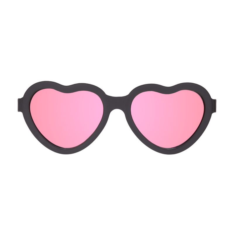 Jet Black | Pink Mirrored Lenses