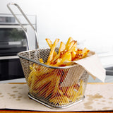 Cheer Collection Mini French Fries Baskets 4 Pack, Deep Fryer Basket, 4 Pack