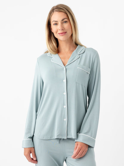 Women's Bamboo Stretch-Knit Long Sleeve Pajama Set