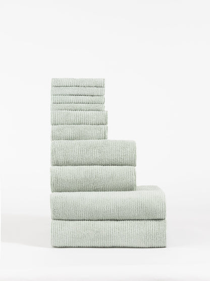 Complete Ribbed Terry Bath Bundle