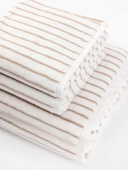 Luxe Striped Bath Towels