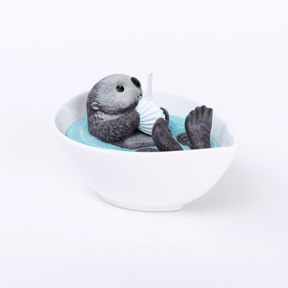 Cute Sea Otter Baby Scented Candle