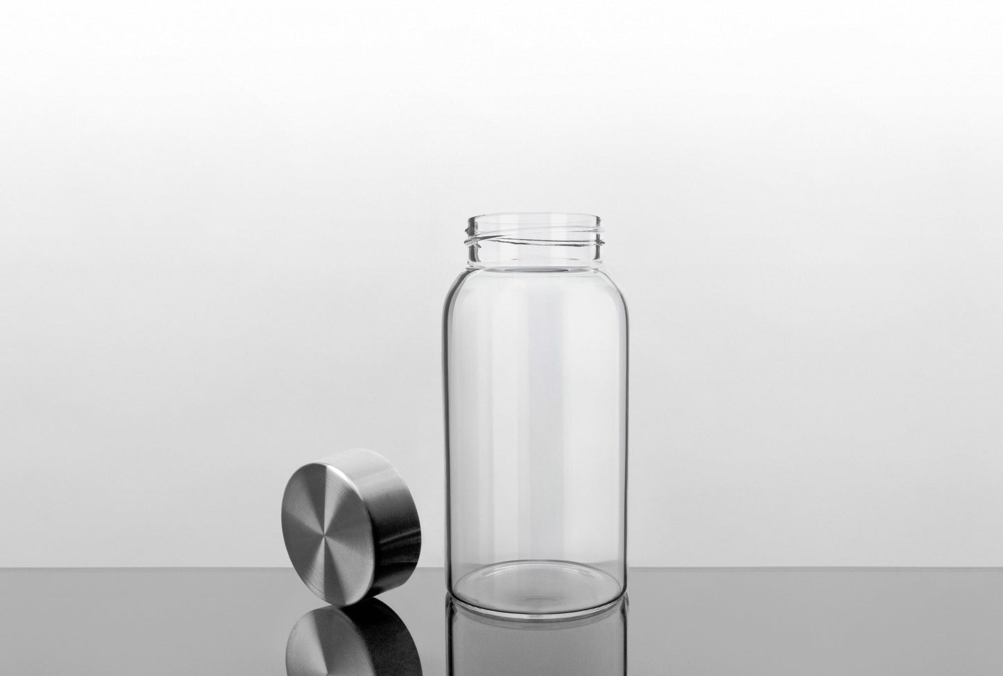 21 oz Glass Water Bottle with Stainless Steel Cap (2nd Generation) by Kablo