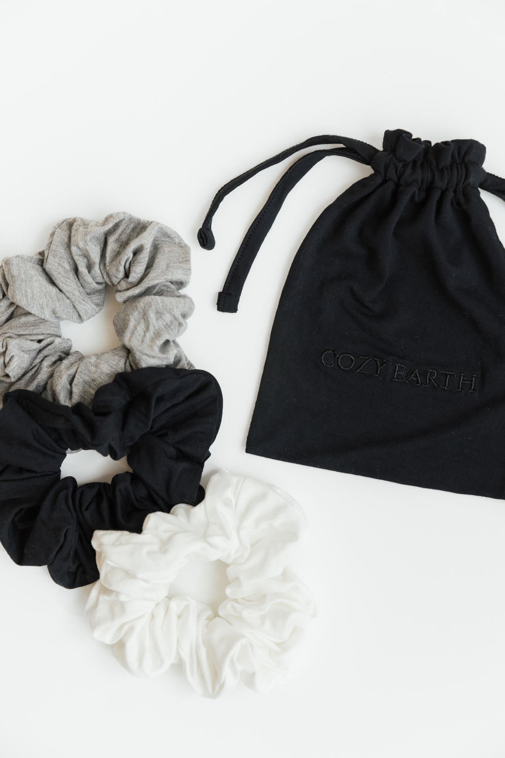 Stretch Knit Bamboo Scrunchies