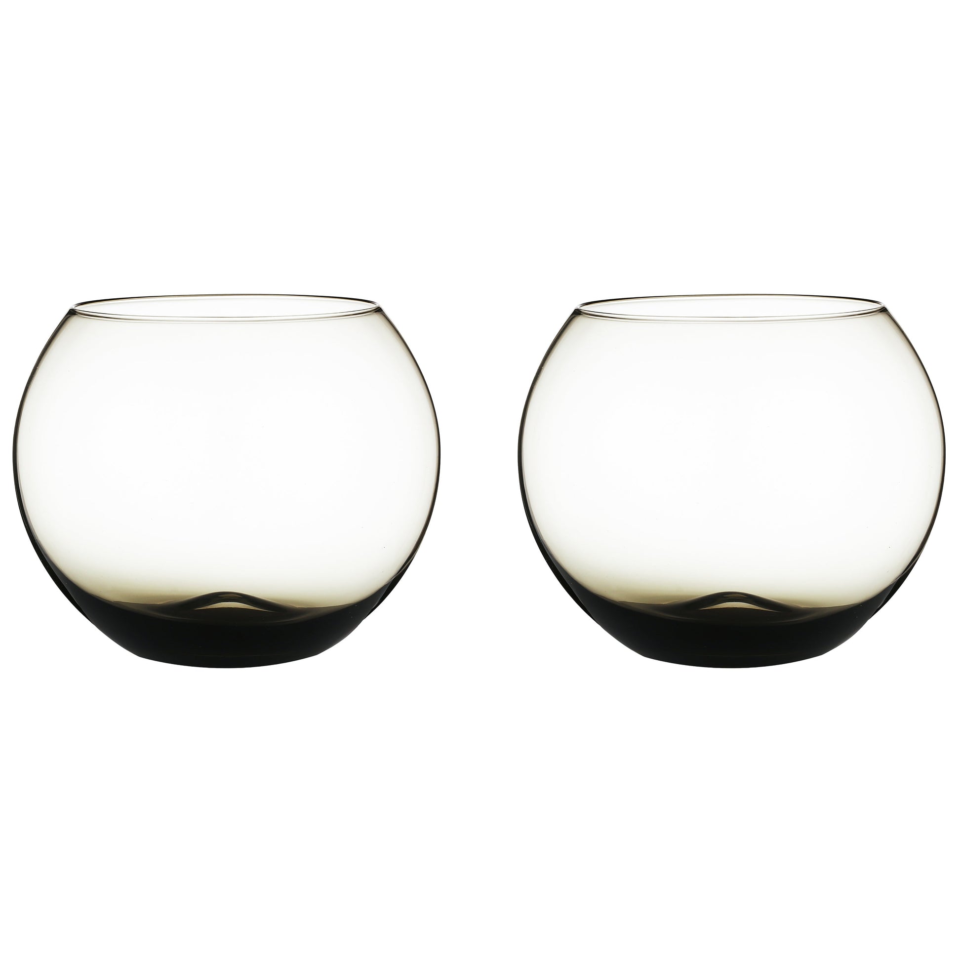 Berkware Set of 2 Sparkling Colored Stemless Wine Glass