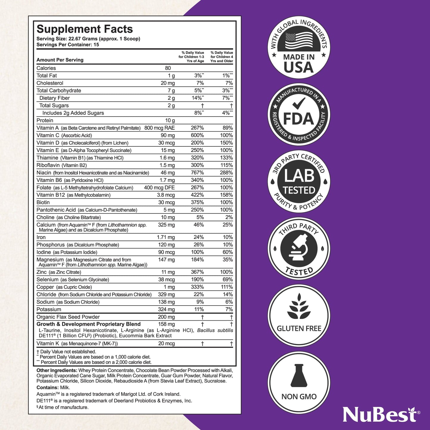 Pro Growth Duo by NuBest Nutrition®