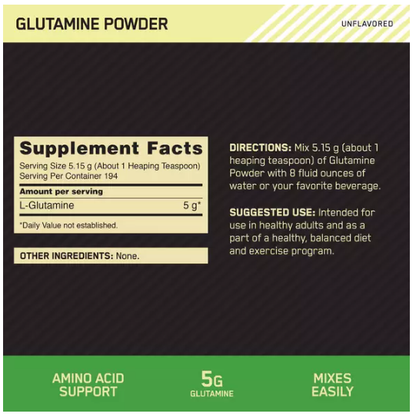 Optimum Nutrition Glutamine Powder