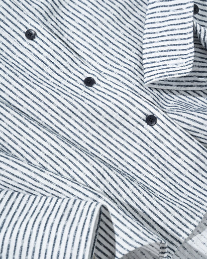 Organic Dobby Stripe Button Down by United By Blue