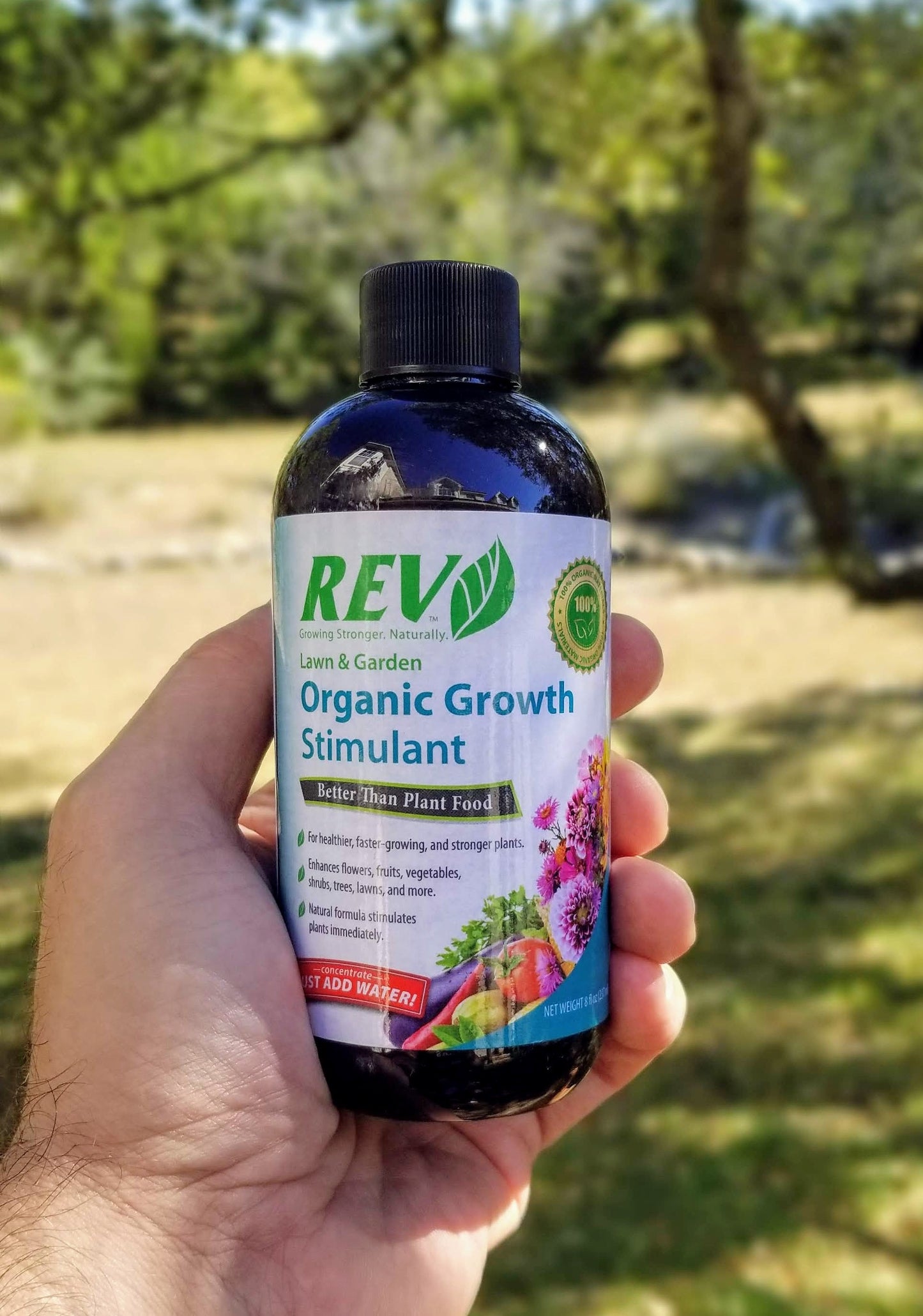 Organic REV Liquid Plant Food 8oz Bottle