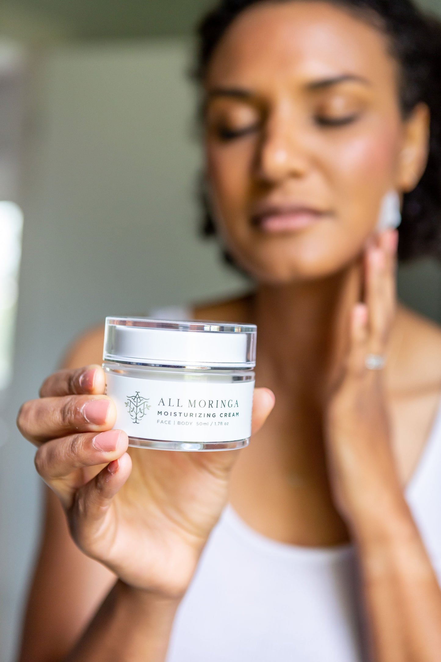 All Natural Moringa Hydrate and Nourish Face Cream for Sensitive Skin