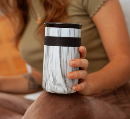 Artisan 12oz Tumbler - White Marble