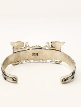 Ocelot (Jaguars) Peyote Silver Bracelet