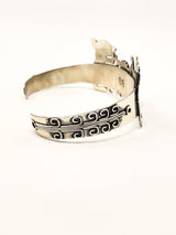 Ocelot (Jaguars) Peyote Silver Bracelet