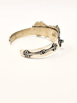 Miquiztli (Skulls) Peyote Silver Bracelet