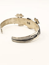 Aztec Eagles Peyote Silver Bracelet