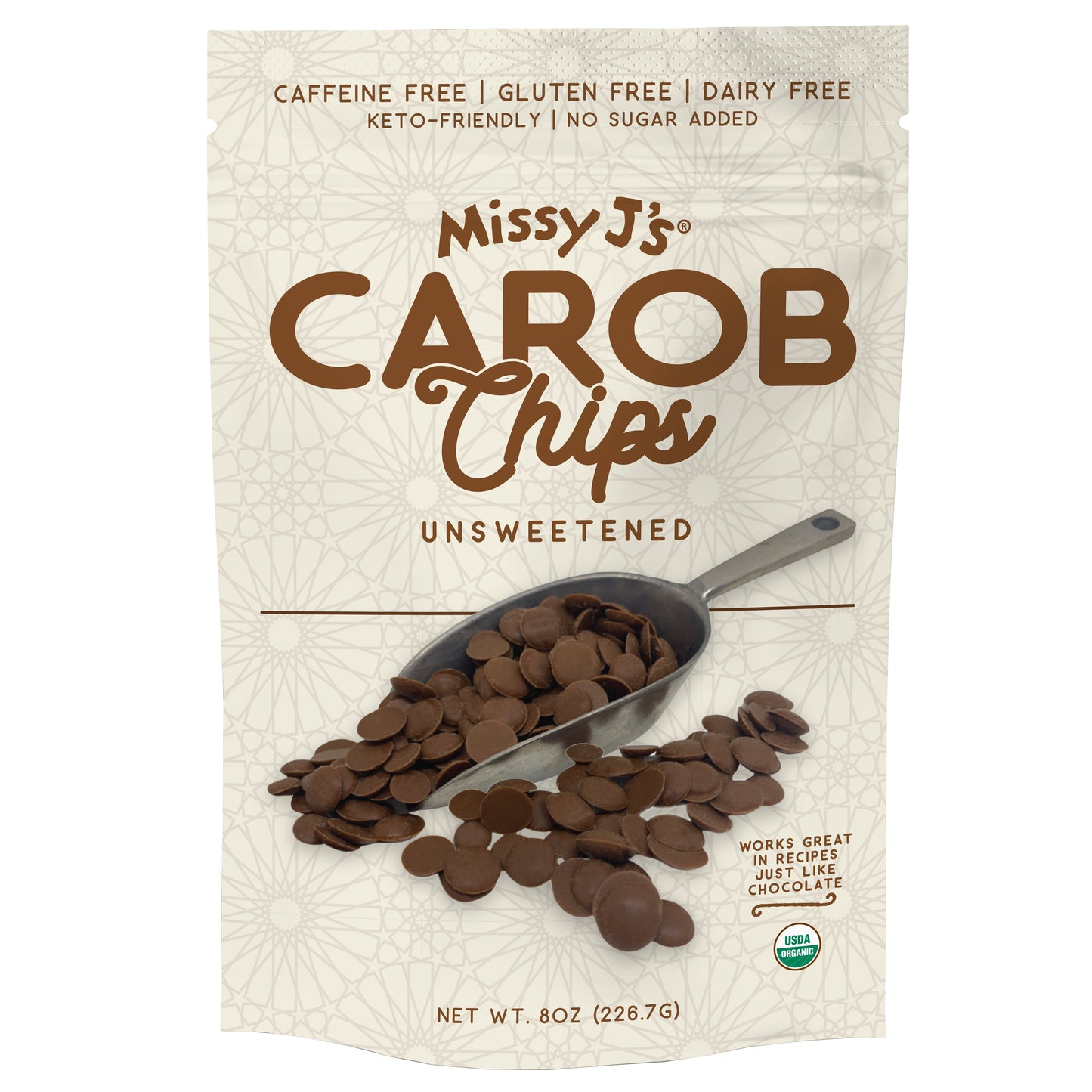 Missy J's Organic Carob Chips Sampler pack-3 flavors