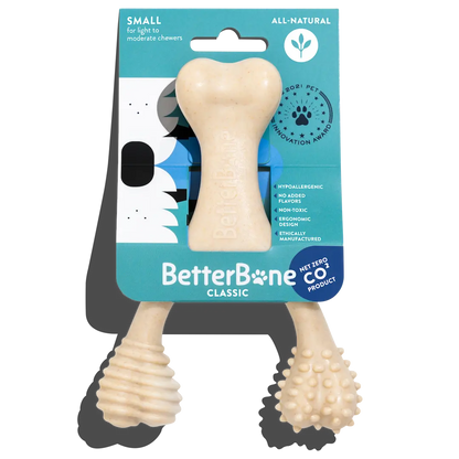 BetterBone CLASSIC - All Natural, Non-Toxic, Safer on Teeth, Soft, Puppy, Dog Chew-NYLON FREE by The Better Bone Natural Dog Bone