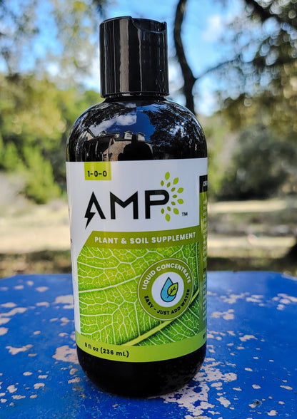 AMP Organic Biostimulant 8oz Bottle - harness the power of Algae.