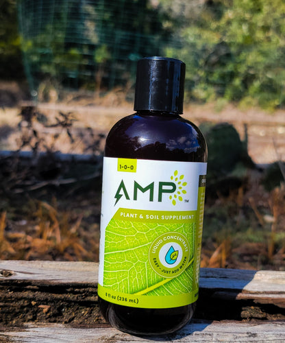 AMP Organic Biostimulant 8oz Bottle - harness the power of Algae.