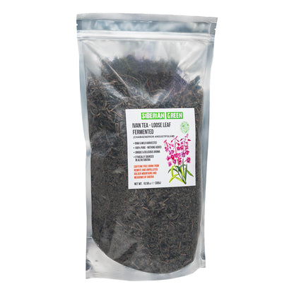 Siberian Green Ivan Tea 300g (10.58 oz) Fermented Loose Leaves Wild Harvested Altai Mountains Ivan-Chai