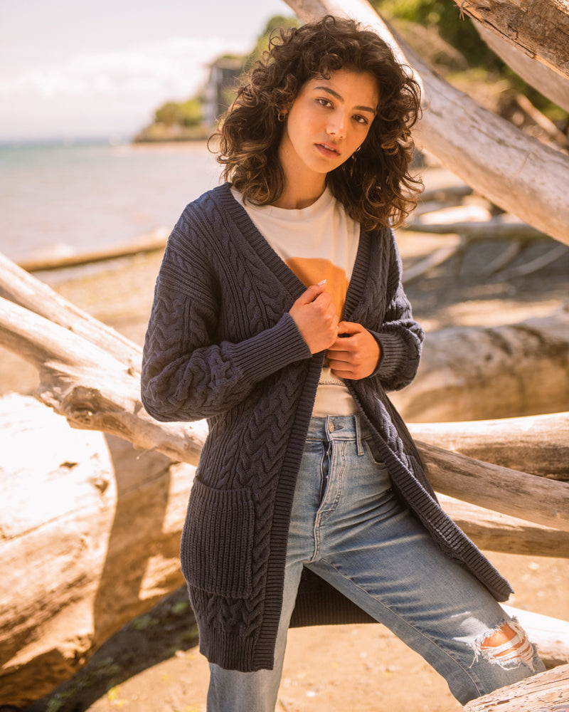 EcoKnit™ Cable Cardigan by United By Blue