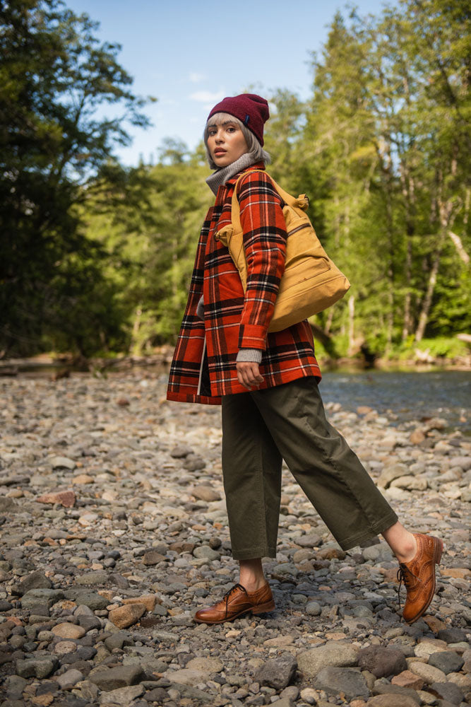 Recycled Plaid Coat by United By Blue