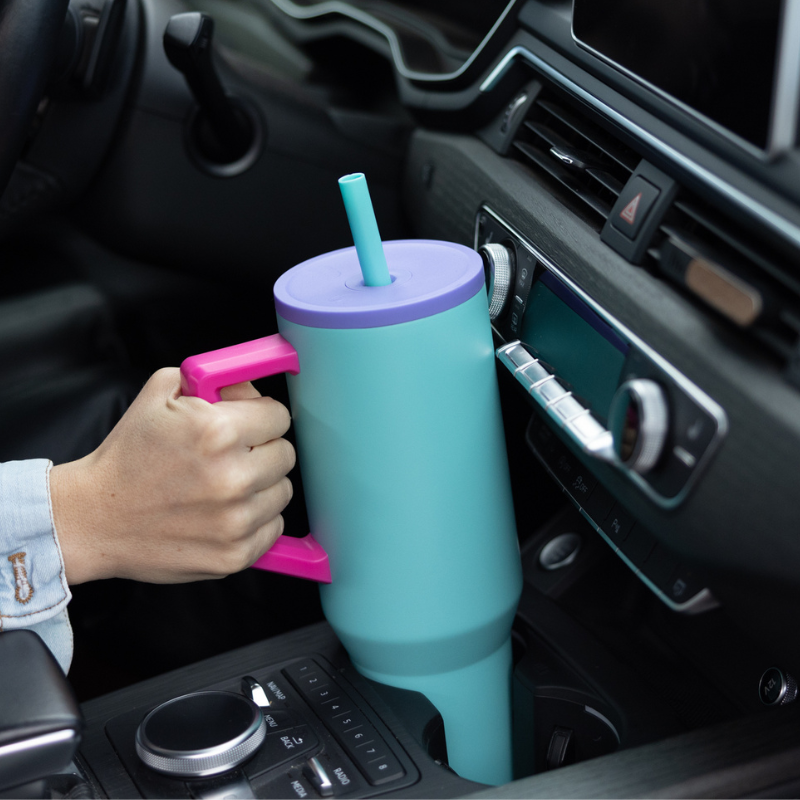 Commuter 40oz Tumbler -  Poppin Blue Tie Dye