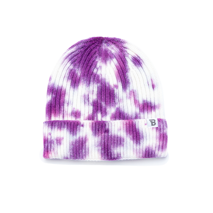 Purple Tie-Dye Beanie