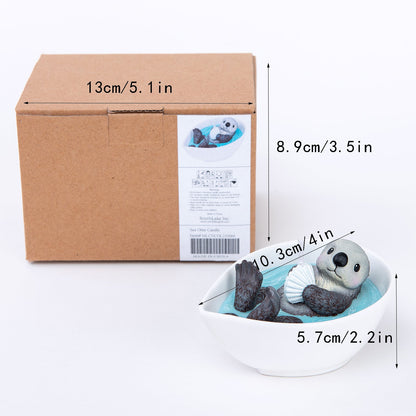 Cute Sea Otter Baby Scented Candle