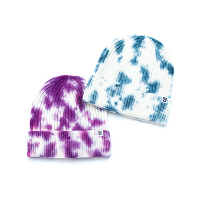 Purple Tie-Dye Beanie