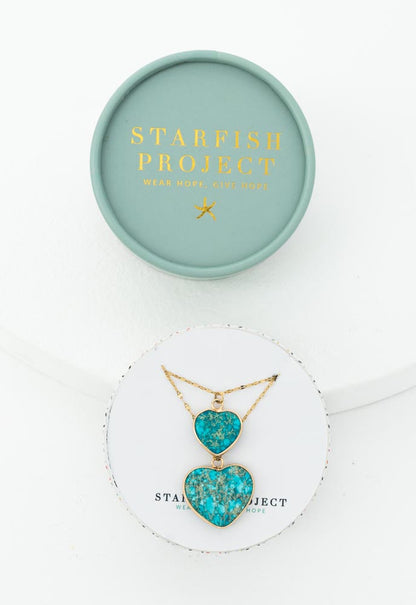 Always With You Jasper Heart Necklace Set by Starfish Project