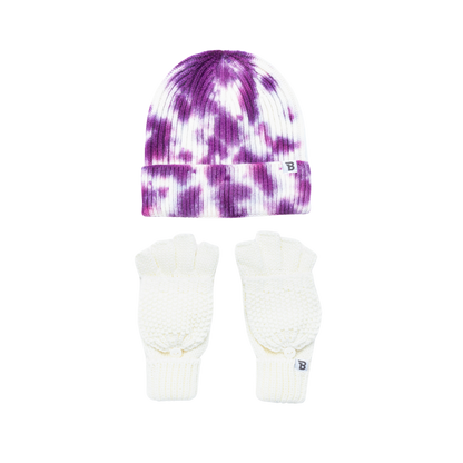 Purple Tie-Dye Beanie