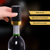 Cheer Collection Automatic Vacuum Wine Bottle Stopper, Vacuum Wine Preserver, Battery Operated Wine Saver with Intelligent LED Display to Keep Wine Fresh
