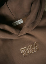SMILE HARD DEEP BROWN HOODIE