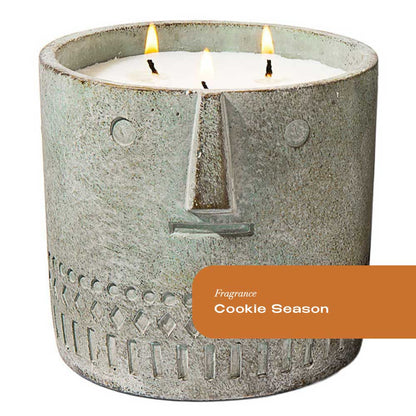 Cookie Season Stone Face Candle 27oz