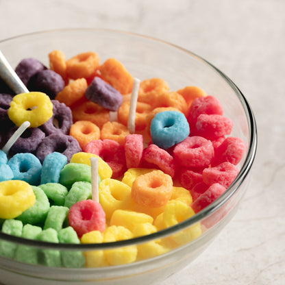 Fruit Loops Cereal Candle Bowl