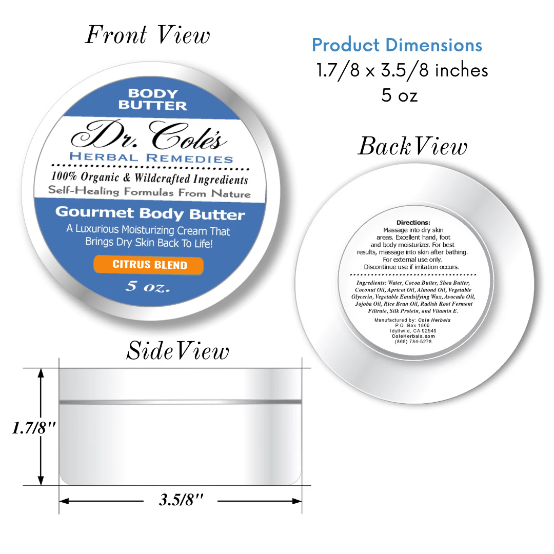 41 - Dr. Cole's Gourmet Body Butter - CITRUS BLEND