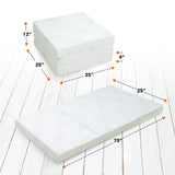 Cheer Collection Ultra Soft Tri-fold Folding Mattress & Camping Floor Mat - 75 inch