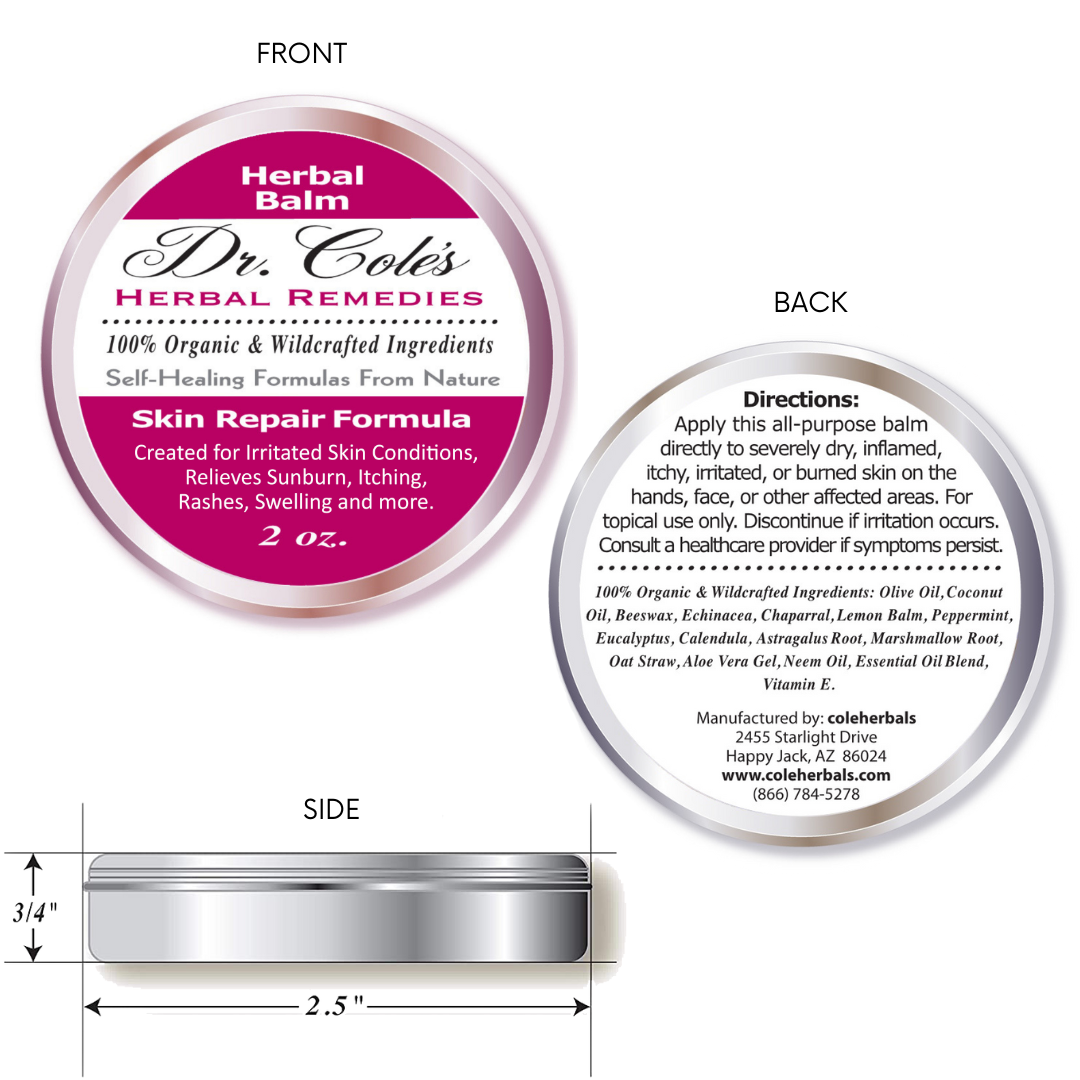 16 - Dr. Cole's Organic Skin Repair Herbal Balm