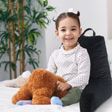 Cheer Collection Kids Size Reading Pillow with Arms for Sitting Up in Bed
