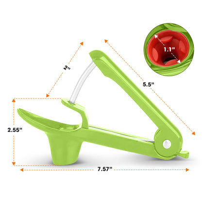 Cheer Collection Cherry and Olive Pitter – Effortless, One-Handed Pitting Tool for Cherries, Olives, and More