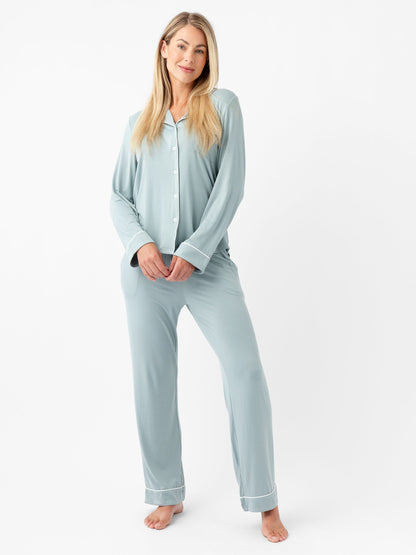 Women's Bamboo Stretch-Knit Long Sleeve Pajama Set