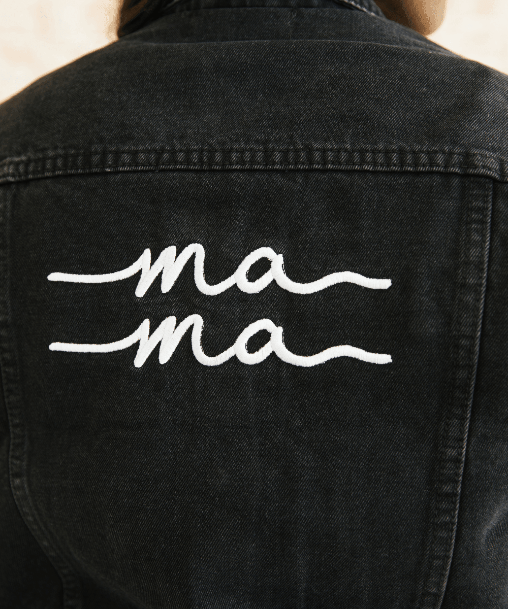 Black Denim Mama Jacket